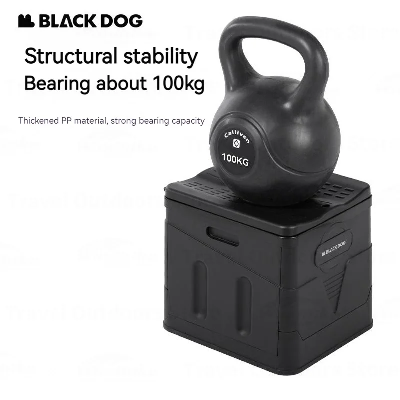 Naturehike BLACKDOG Camping Mobile Toilet For Trips Plastic Storage Box Folding Tourist Stool Portable Trash Can For Car