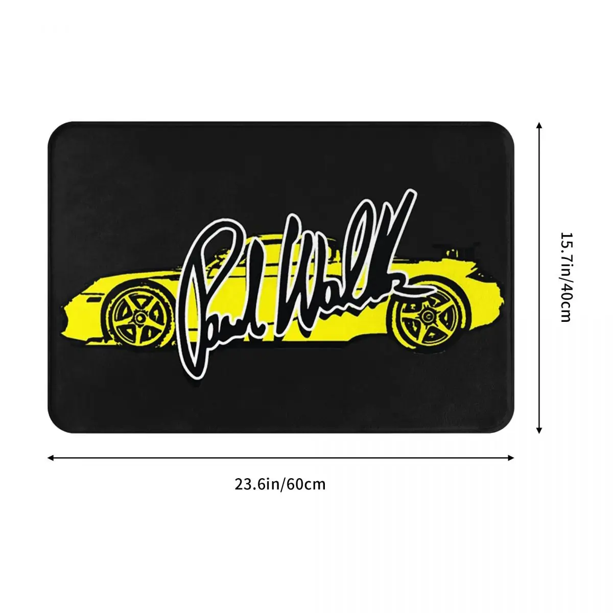 Fast And Furious Paul Walker Signature Doormat Antiwear Carpet Rug Kitchen Entrance Home Floor Mat for Balcony Footpad Mats