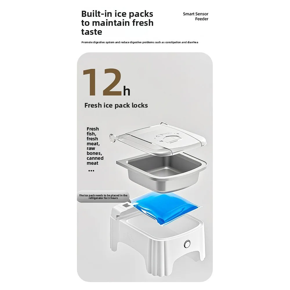 automatic-lid-opener-smart-cat-food-bowl-timer-feeder-dust-proof-pet-supplies-bowls-induction-freshness-preservation