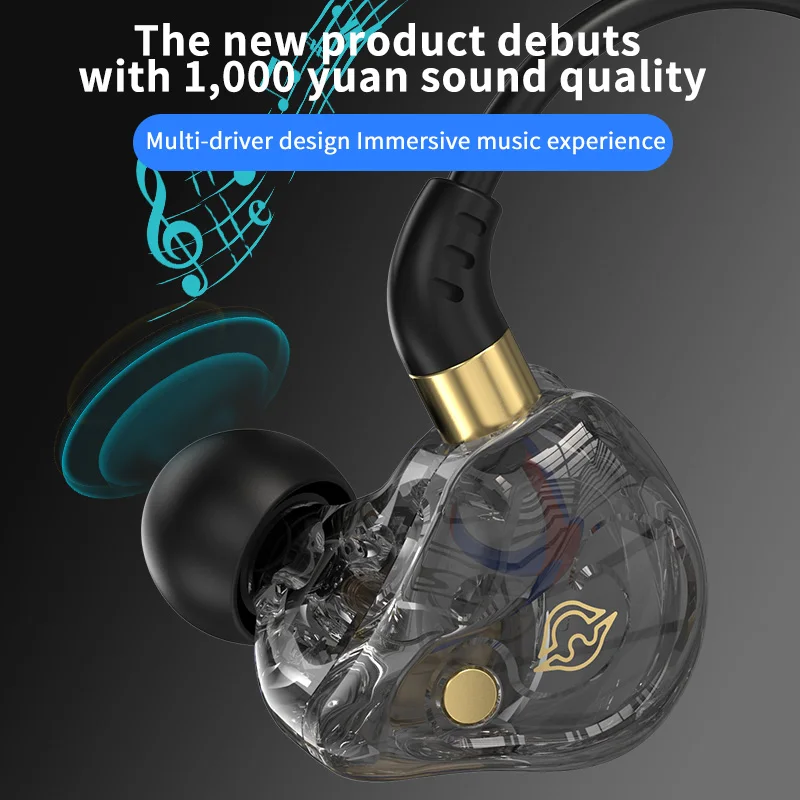 QKZ HiFi 3.5 مللي متر سماعات سلكية مع هيئة التصنيع العسكري إلغاء الضوضاء سماعات ديناميكية في الأذن سماعات باس سماعة للرياضة اللياقة البدنية الموسيقى