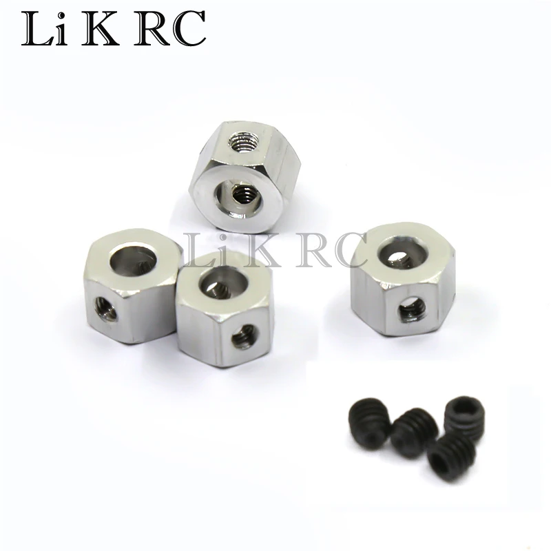 1 Set Durable Metal 5MM to 12MM Axle Adapter Combiner for WPL D12 MN RC Car Spare Accessories