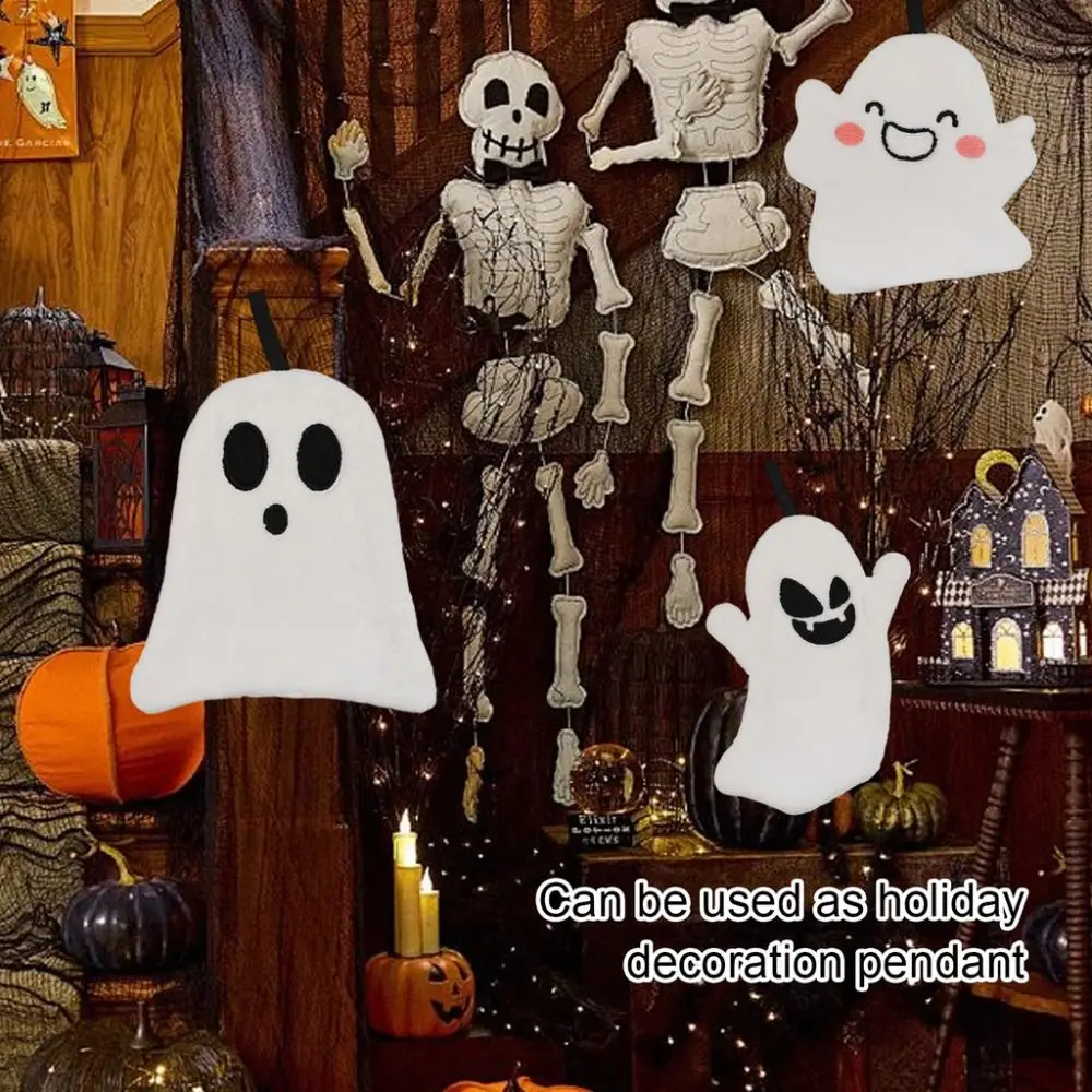 مناشف الهالوين المخملية المرجانية الجديدة معلقة منشفة يد ناعمة ماصة لغسل اليد #3