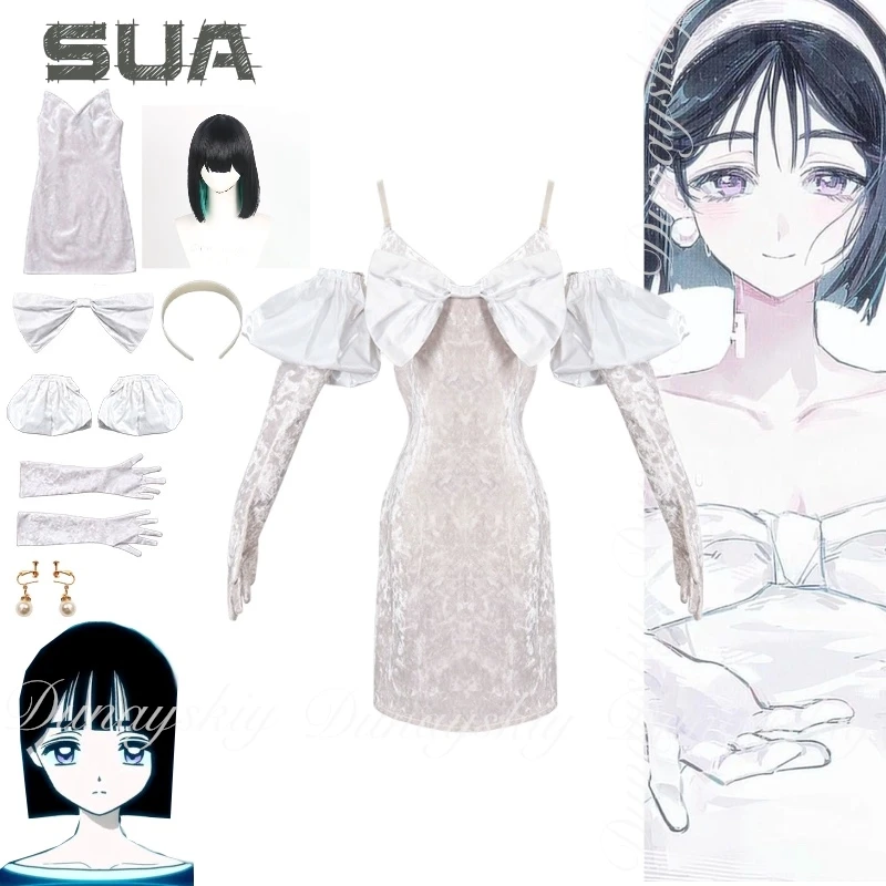 

ALIEN STAGE Sua One Character With White Dress Belonging To The Fiftieth Session Of Anat Garden Cosplay Costume Anime Full Suit
