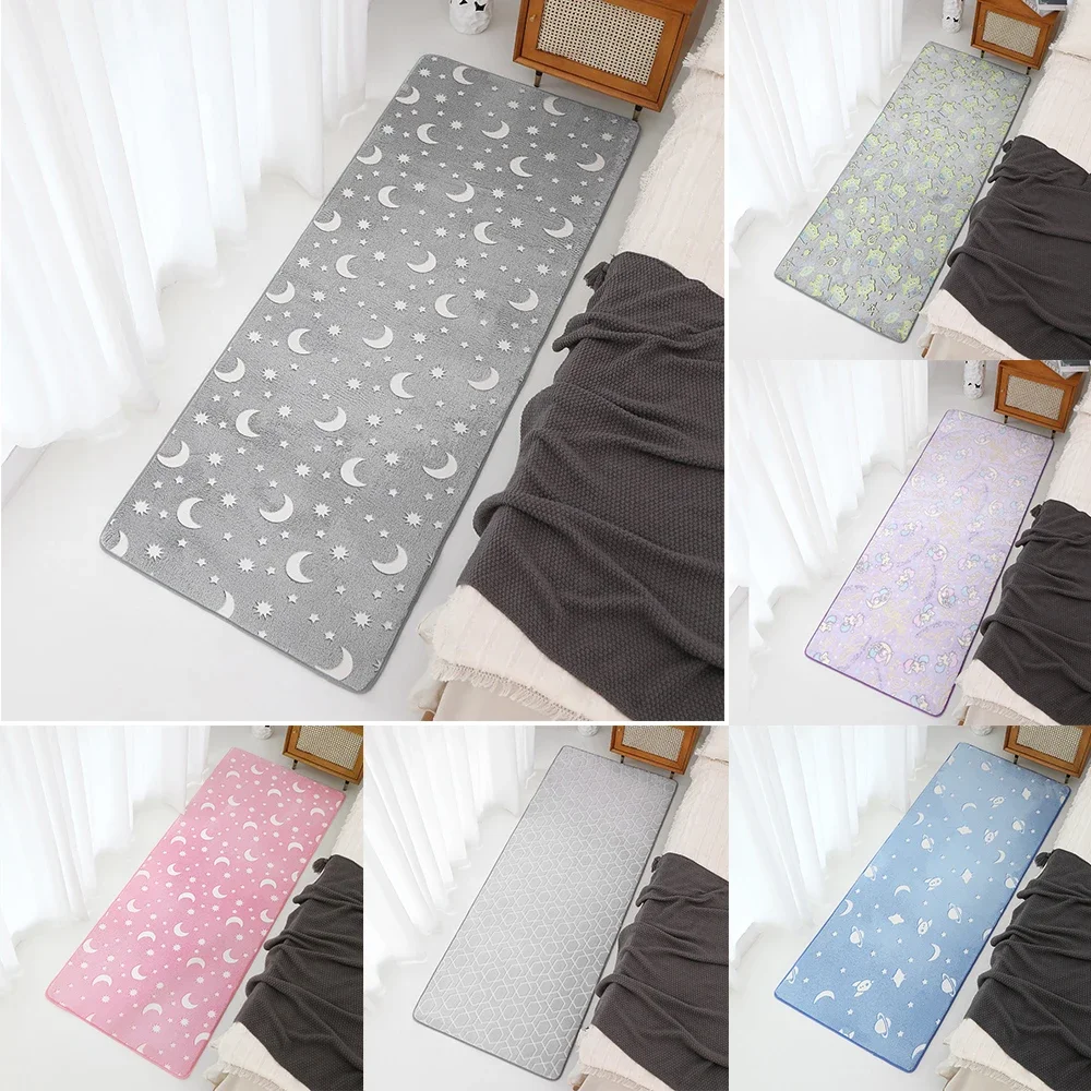 

Luminous Carpet for Children's Bedroom Tatami Float Window Mat Grey Soft Rug Anti-Slip Luminous Bed Room Carpets 야광 카펫 alfombras