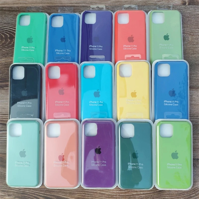 Original Official Silicone Cases For iPhone 16 15 12 14 13 Pro Max 16 Plus logo Case For Apple iPhone 16 14 15 13 12 Pro Cover