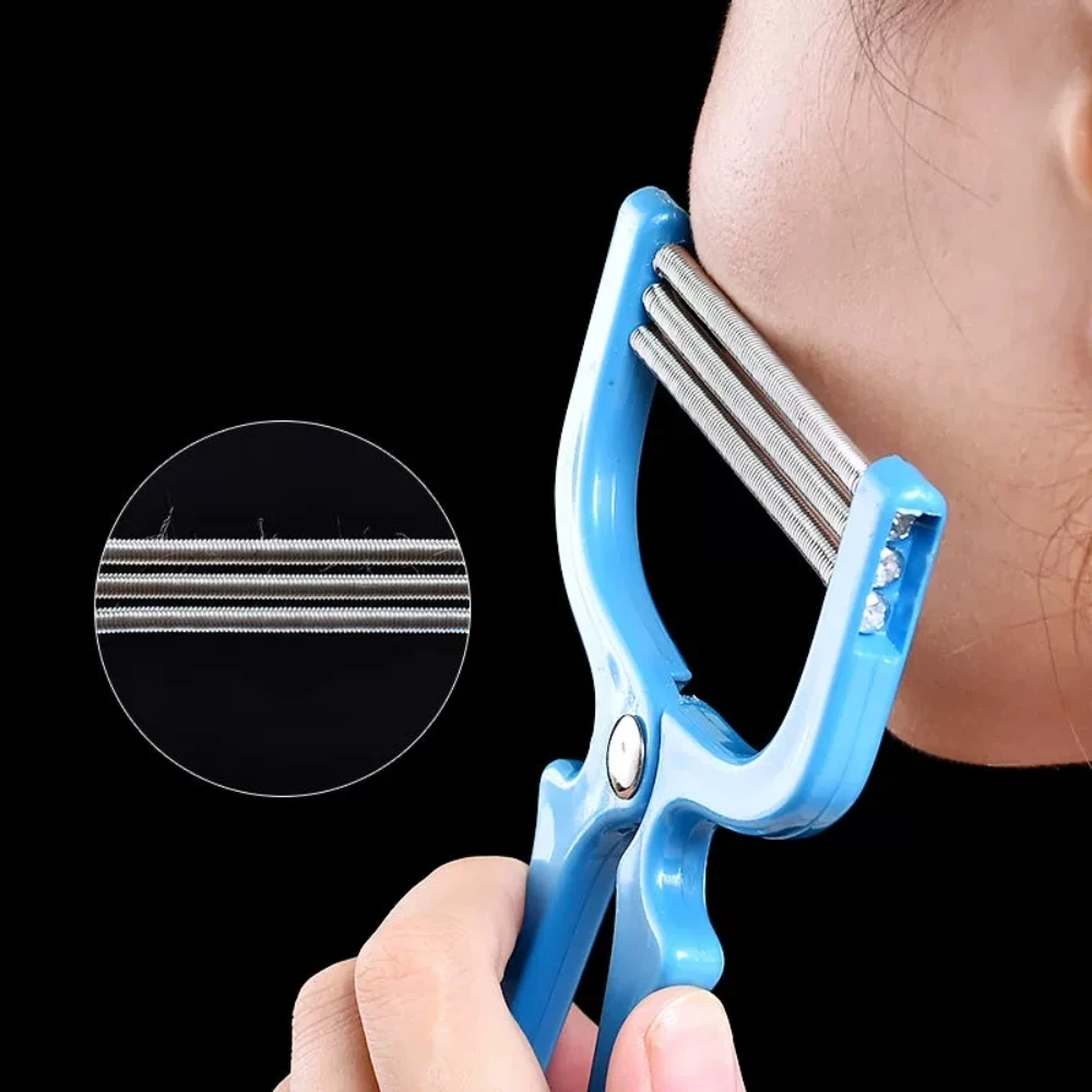 Manual Facial Hair Remover Epilator Safe Handheld Spring Threading Face Defeatherer Women Hair Epilator DIY Makeup Beauty Tools