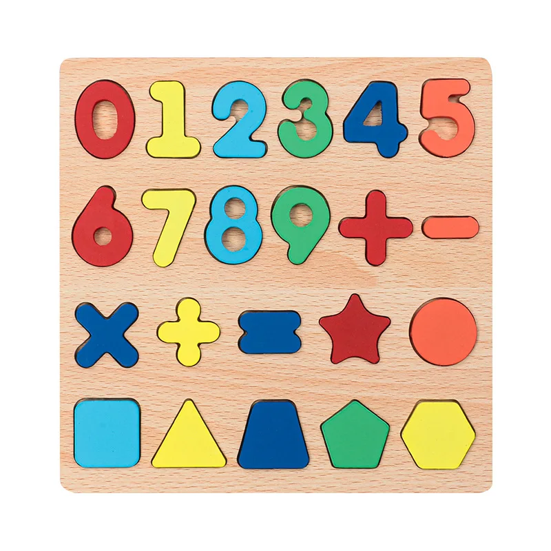 Holz Digitale Buchstaben Kognitive Paarung Puzzle Bord Kinder Puzzle Frühe Bildung Aufklärung Spielzeug