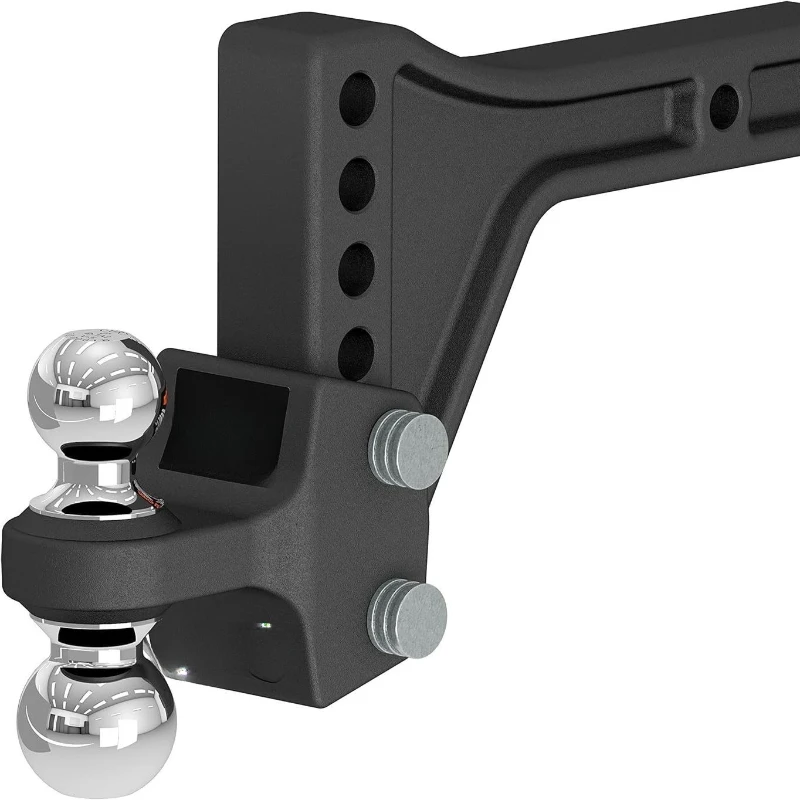 

Adjustable Trailer Hook Ball Stand Trailer Arm Set with Double Ball, 2 Shank, 15K #45935
