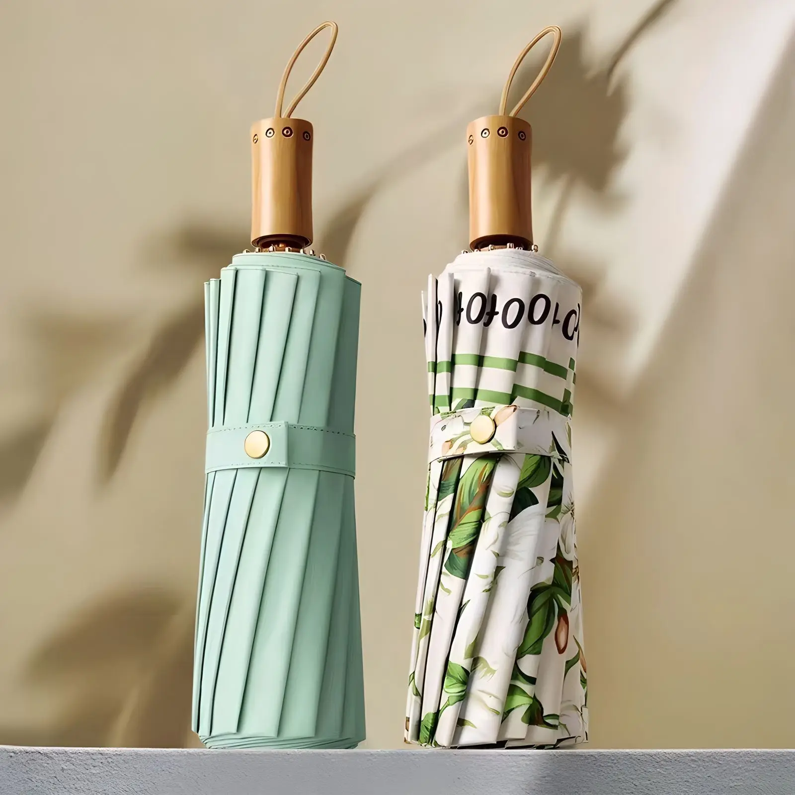 

16 Bone Manual Color Coated Umbrella Effectively Anti UV Sun and Rain Dual-use