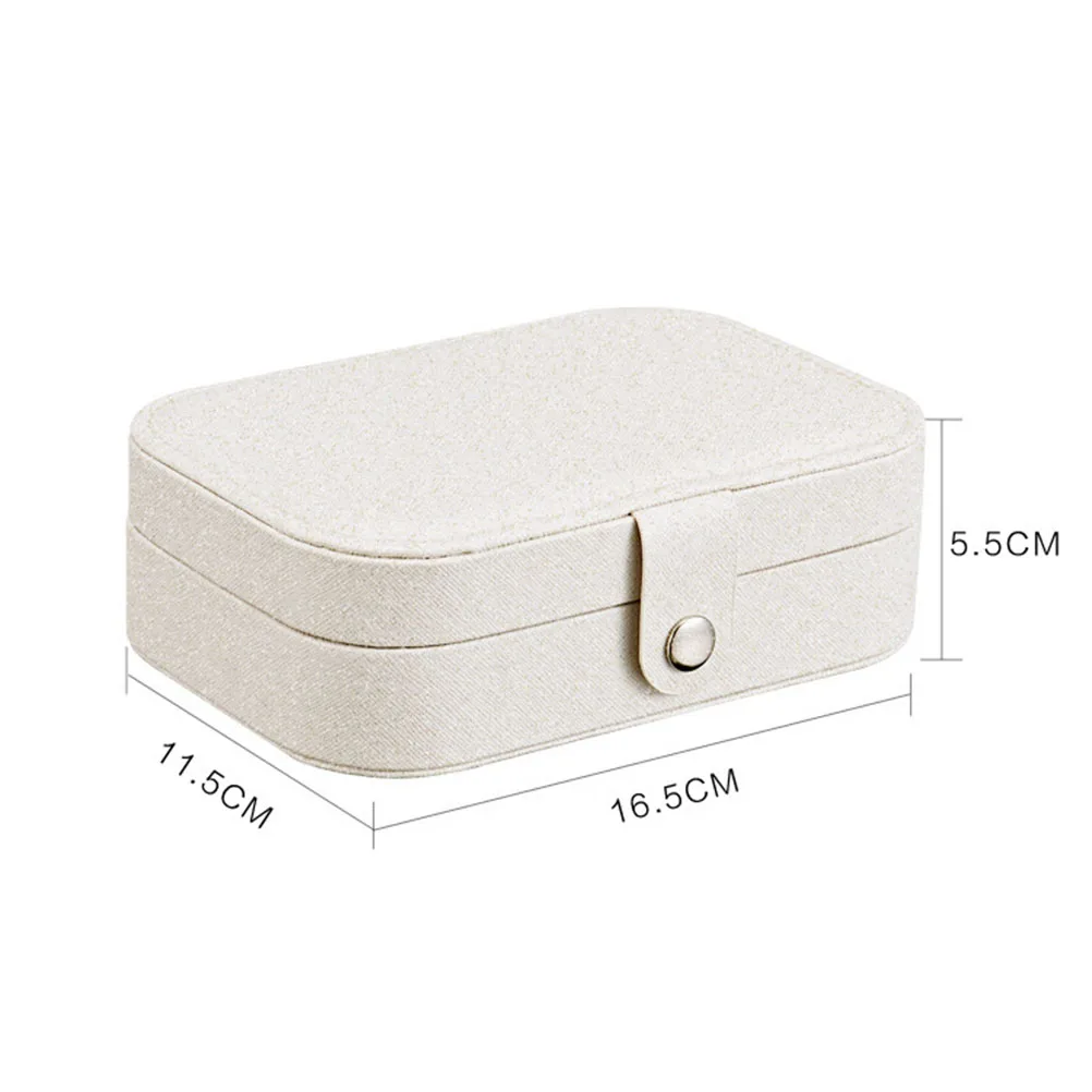 Jewelry Storage Box Portable Organizer for Necklaces Rings Earrings Women Girls Travel Small Container Display