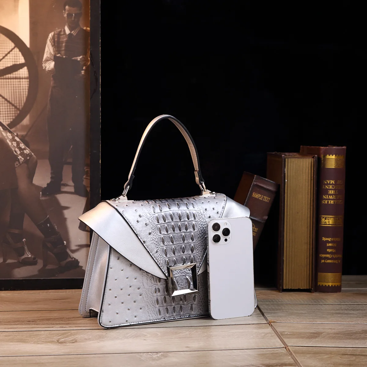 Designer Marke High-end Neue Leder Farbe Handtasche Mode Flip Schulter Tasche Straße Beliebte Umhängetaschen für Frauen – Detail 8