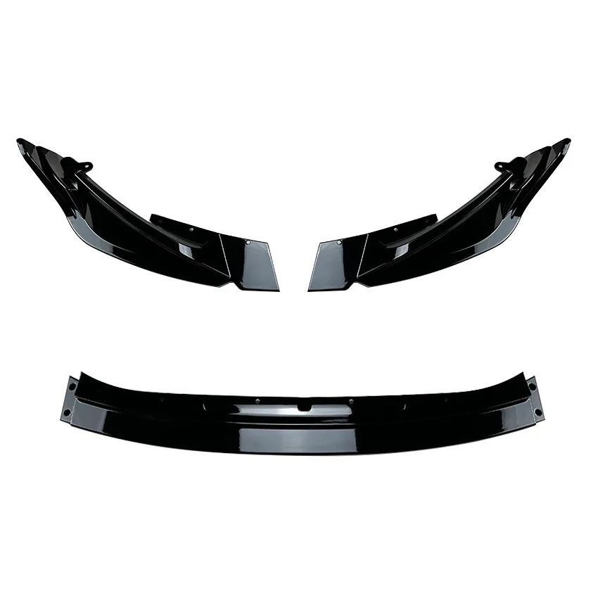 Glänzend schwarzer/Carbon-Look Frontspoilerlippe für BMW M3 G80 M4 G82 2021-2023 Frontstoßstangenschutz Unterer Splitter – Detail 4