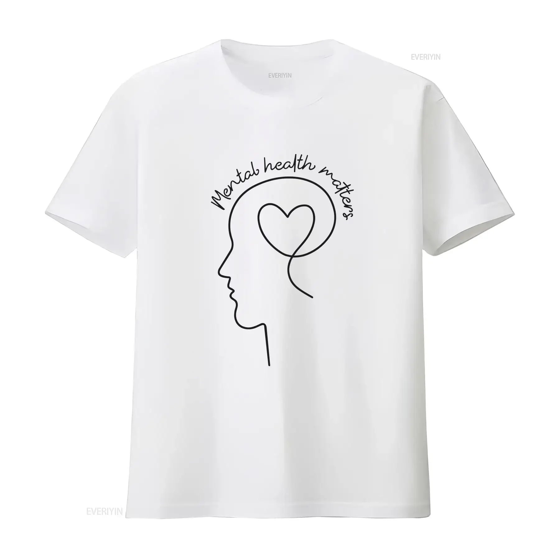Mental Health Matters T Shirt Inspirational Women Awareness Anxiety vintage Washed Stretched Top For Everyday Wear Soft