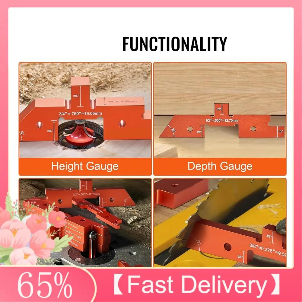 

A61Z Deals Router Table Setup Bars, 14 Pcs, Precision Aluminum Setup Blocks Height Gauge Set, With Laser Engraved Size Markings