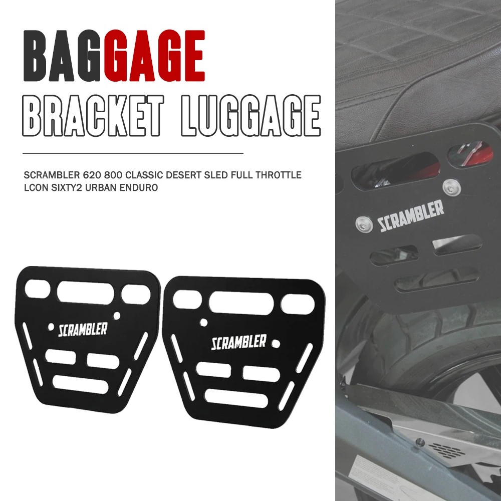 

Luggage Rack Saddle Bags Mounting Brackets Side Bag Bracket FOR Ducati Scrambler 620 / 800 Desert Sled 2017 2018 2019 2020 2021