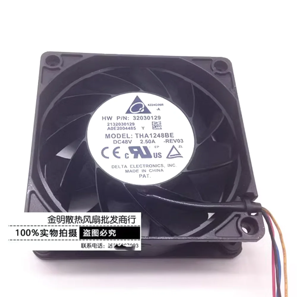 120mm 48V Fan for Delta THA1248BE 12038 120x120x38mm DC 48V 2.5A 12CM 4-pin High Speed Airflow CFM Cooling Fan