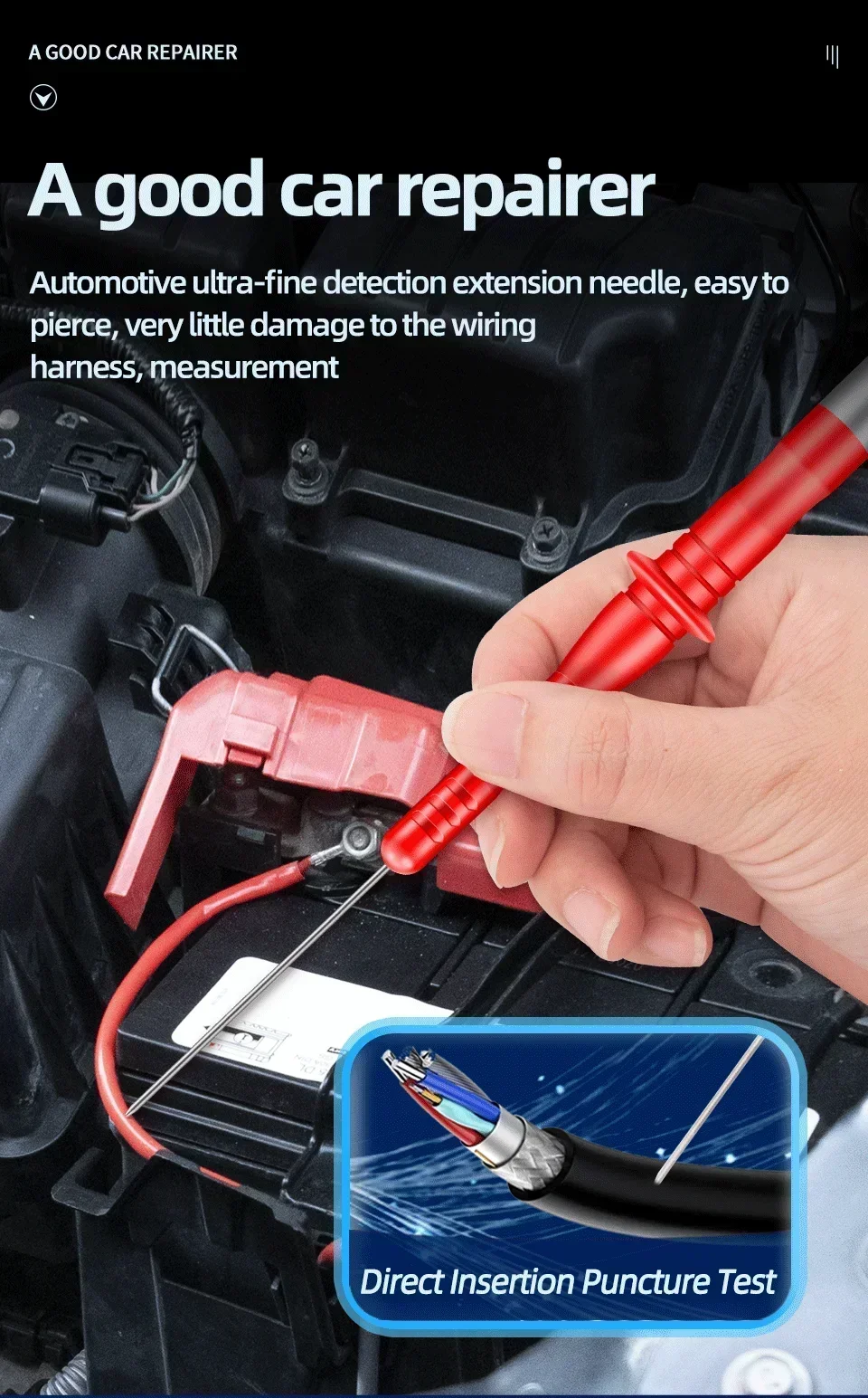 Automatic Multimeter for Measuring AC/DC Voltage Current and Temperature NCV Non-Contact Electrical Testing Model ANENG 628A