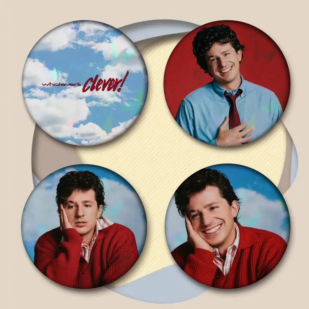Singer Charlie Puth Whatever's Cleve    Anime Brooches Cute Cartoon Badge Jacket Jeans Lapel Pin Gift Accessorie