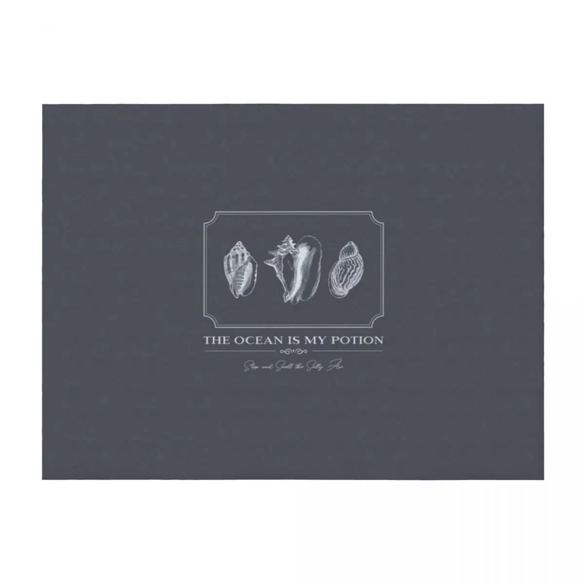 

~ SEA SHELL FOSSIL - The Ocean Is My Potion ~ Essential T Shirt Throw Blanket for sofa Nap Decorative Sofas Custom Blankets