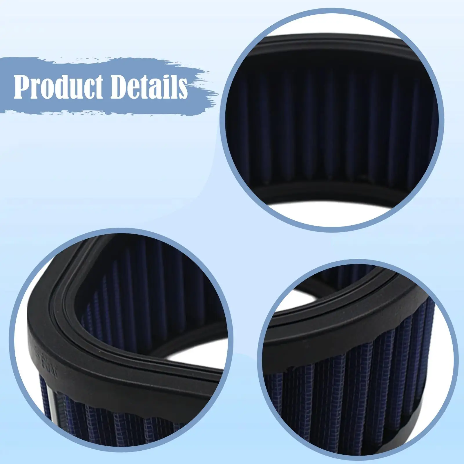 

Motorcycle Air Filter Replace Parts Stable Performance Wear Resistant Polyester Plastic for Harley-davidson S&S Super E G Models