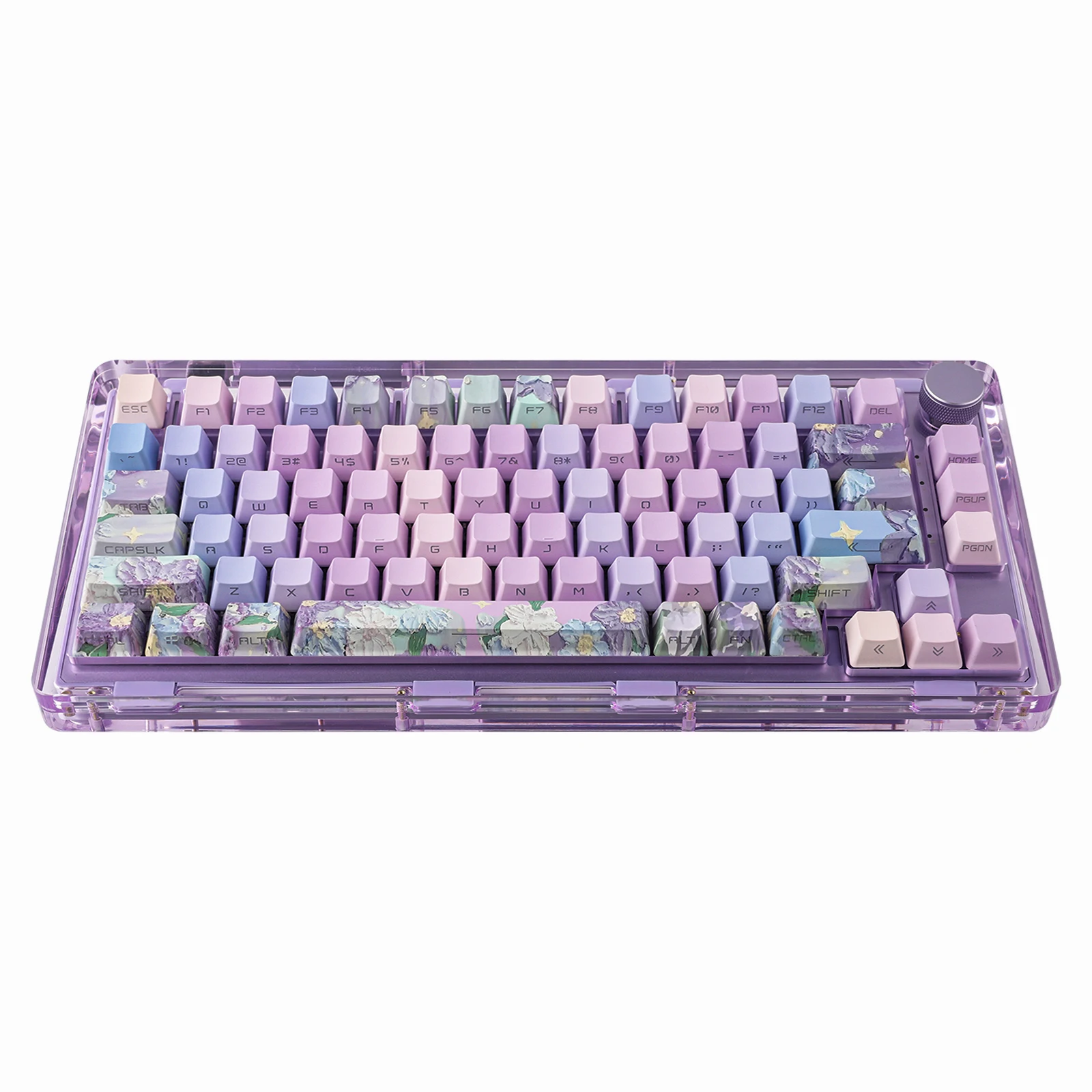 メカニカルゲーミングキーボード、バイオレットキーキャップセット、133キー、oemプロファイル、pbt用のフルキーキャップセット