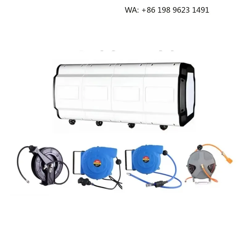 Hot Sale Garden Hose Reel Box Car Wash Kit Tool Combination Hoses Reel for Car Air Hose Reel Retractable view 4