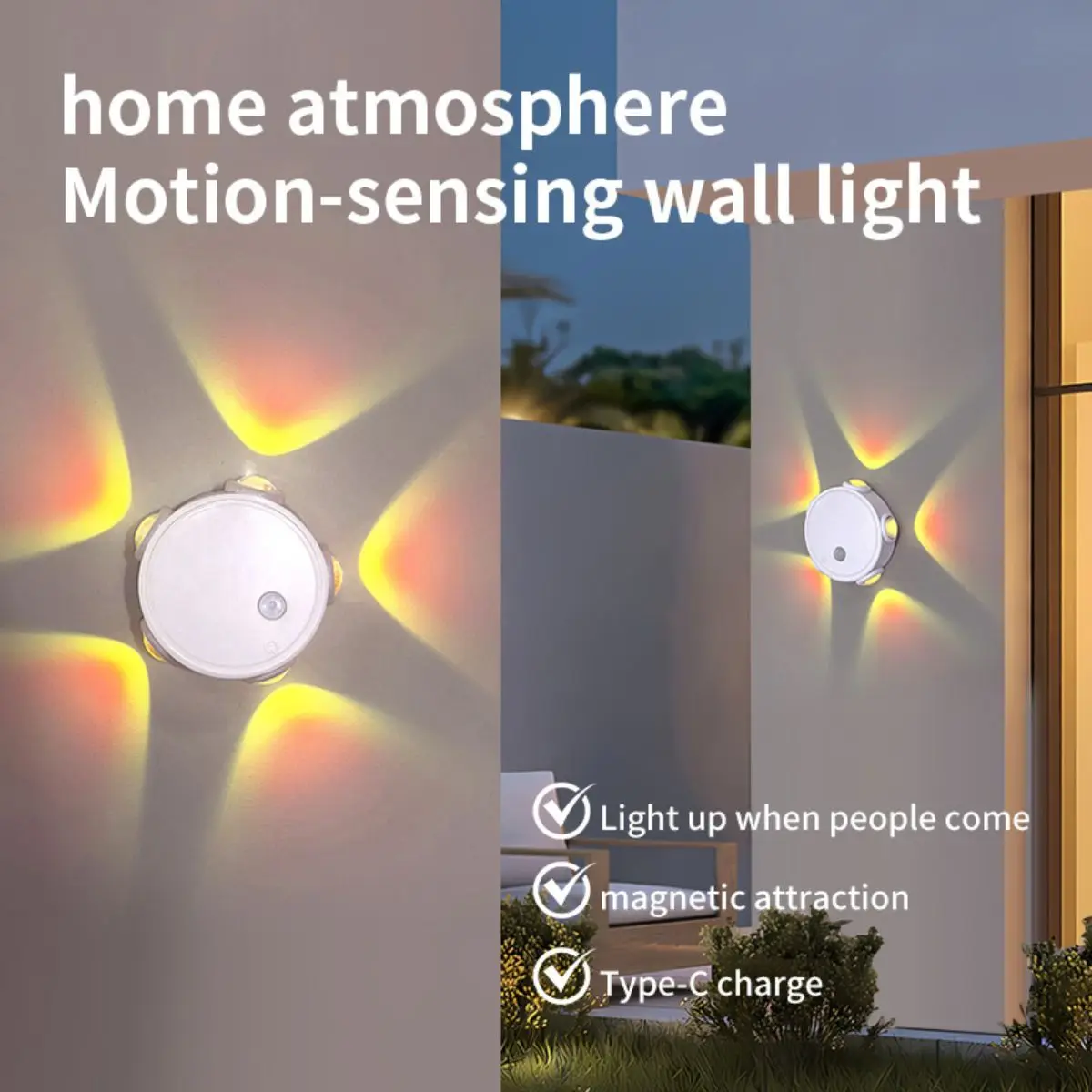 

Перезаряжаемый через USB ночник с датчиком движения, сенсорным RGB-регулированием яркости, настенный, настольный, для шкафа, спальни, коридора, многофункциональный.