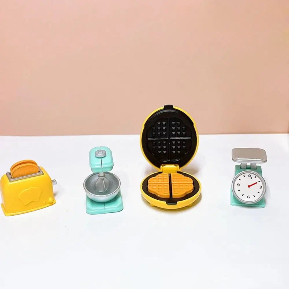 Juego de simulación de cocina, juguete para casa de muñecas, Kit de cocina, juguetes de cocina, máquina de pan simulada, Mini utensilios de cocina en miniatura