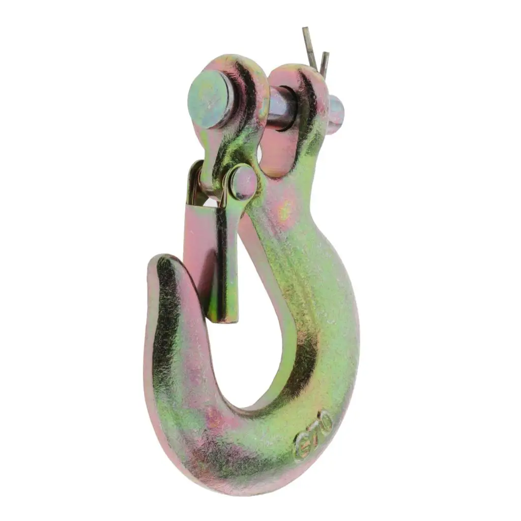 

из 1 гака для лебедки 1/4 дюйма, сверхмощный цепной крючок, скользящий крючок, оцинкованный