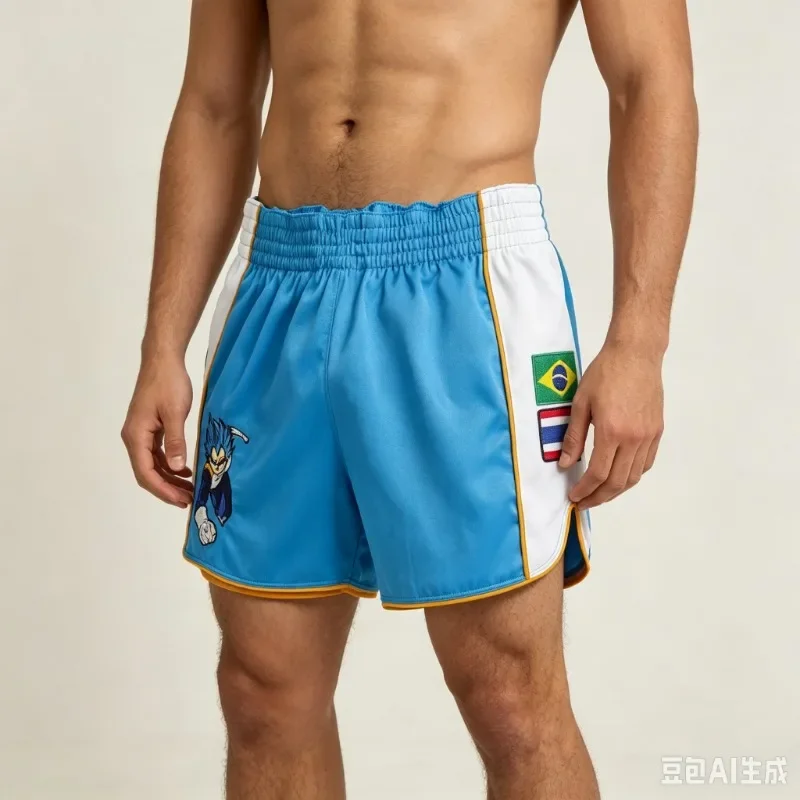 New MMA Shorts Dragon Ball Vegeta Muay Thai Shorts Men Oversized Quick-Dry Anime Enthusiast Sport Shorts ﻿﻿﻿