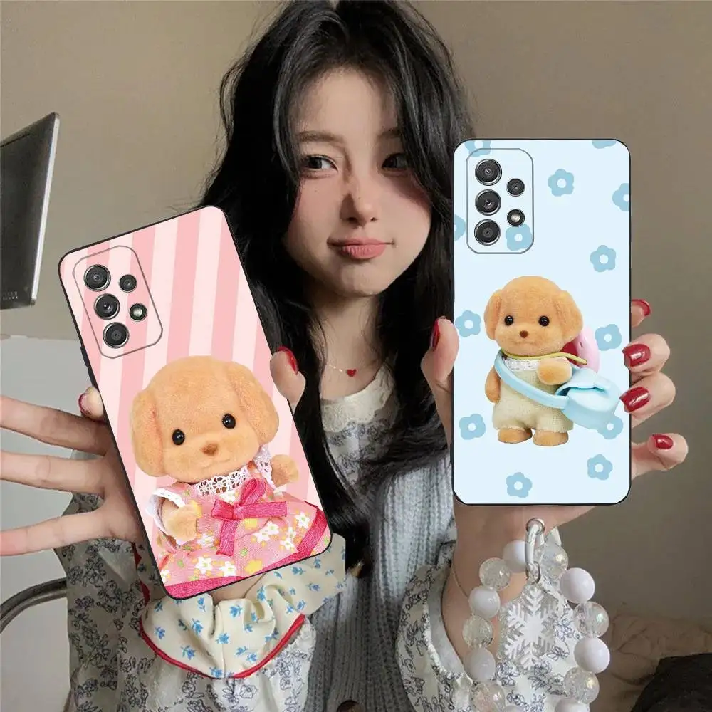

Sylvanian Cute P-Poodle Phone Case For Samsung S25,S24,S21,S22,S23,S30,Ultra,S20,Plus,Fe,Lite,5G Black Cover