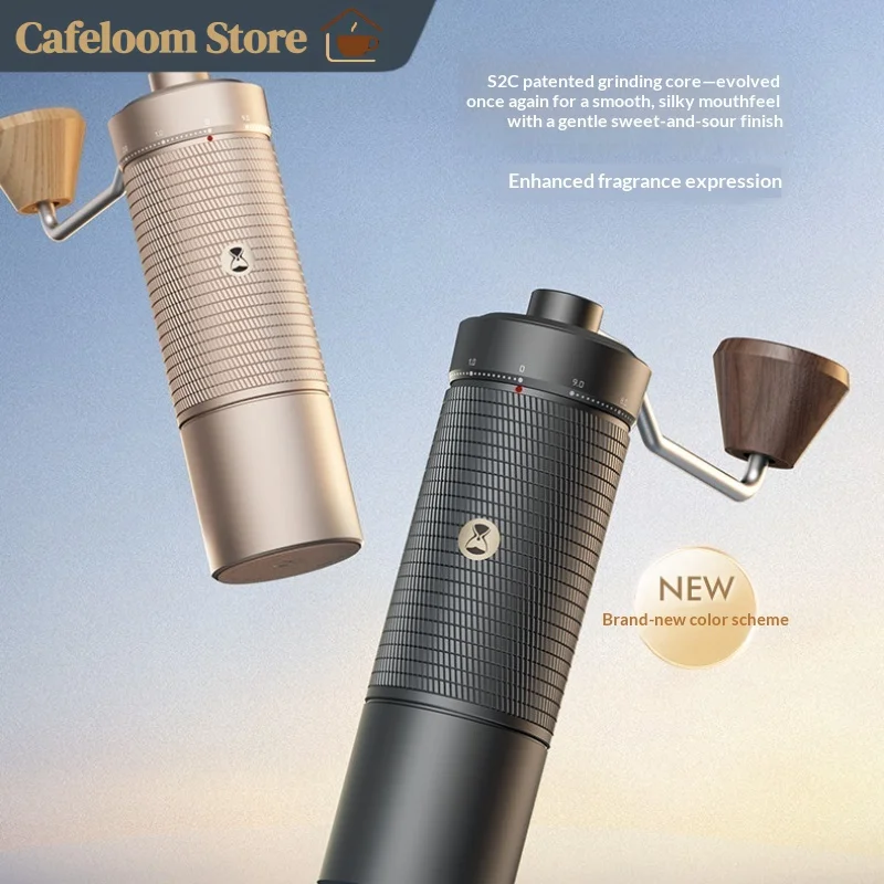Timemore C6 Manual Coffee Grinder External Adjustment Stainless Steel Burr Hand Crank Coffee Bean Mill For Espresso Pour Over