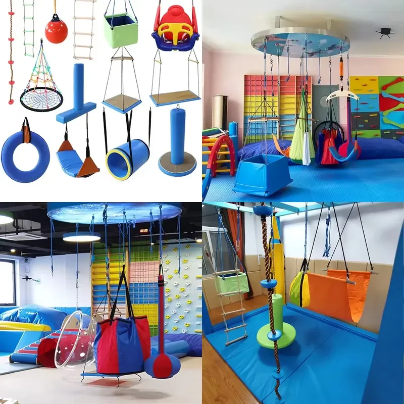 for Indoor Playground Accessories Children Vestibular Balance Sports Toys Daycare Sensory Training Swing Wholesale