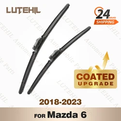 LUTEHIL's Silicone Front Wiper Set For Mazda 6 2018 - 2023 2019 2020 2021 2022 coated windshield wiper blade 24