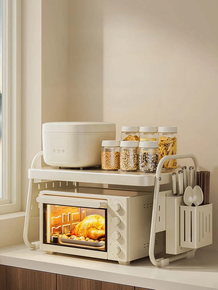 four-a-micro-ondes-de-cuisine-ra-rangement-double-couche-four-de-cuisson-elfe-organisateur-d'ustensiles-materiau-en-acier-au-carbone-et-monte
