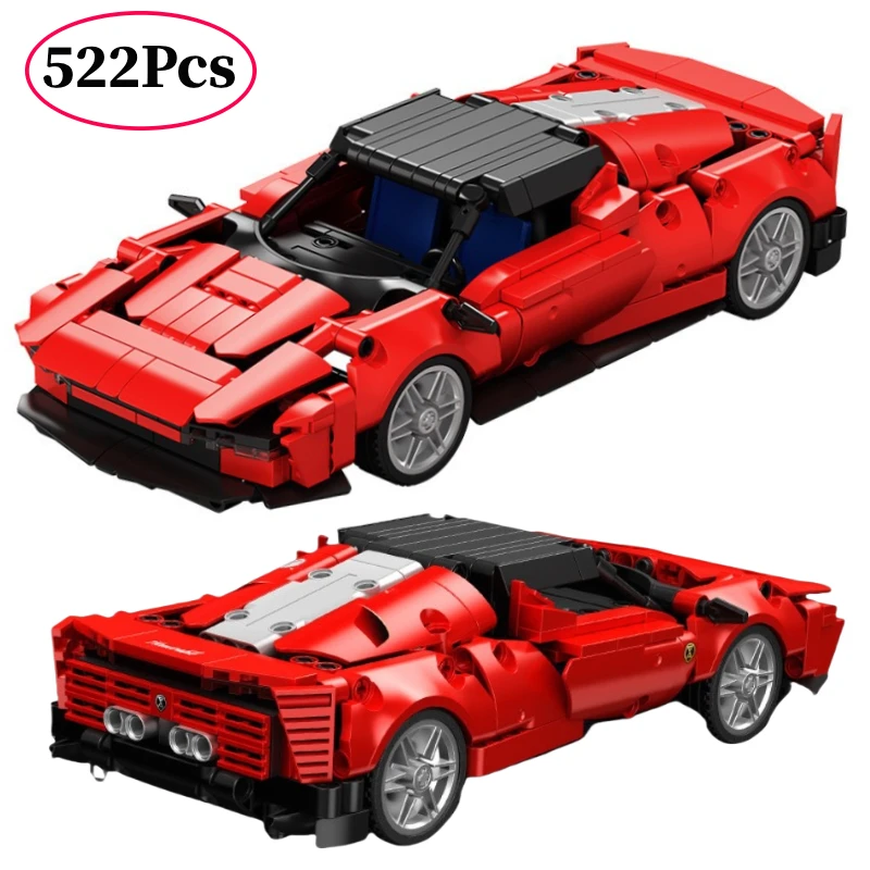 

Конструктор гоночный спортивный автомобиль SQ3, 522 шт., 1:18