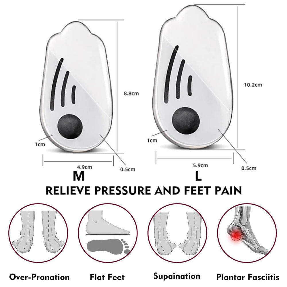 Silicone Orthopedic Insoles for Feet O/X Leg Type Valgus Varus Correction Plantar Fasciitis Gel Insole Magnet Massage Foot Care