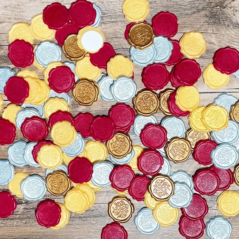 

20 шт., наклейки с сургучной печатью, свадебные приглашения, конверты, наклейки с клейкой основой для свадебной вечеринки, упаковка рождественских подарков