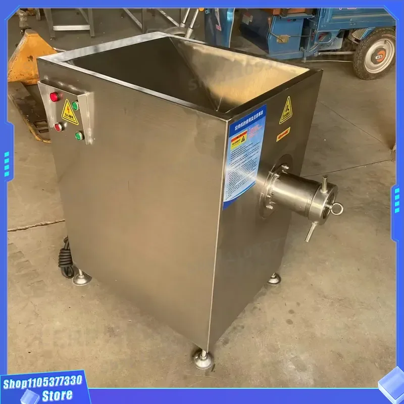 High Power Commercial Meat Grinder for Frozen Chicken Large Sausage Filler Machine Efficient Wonton Mincer Heavy Duty Motor