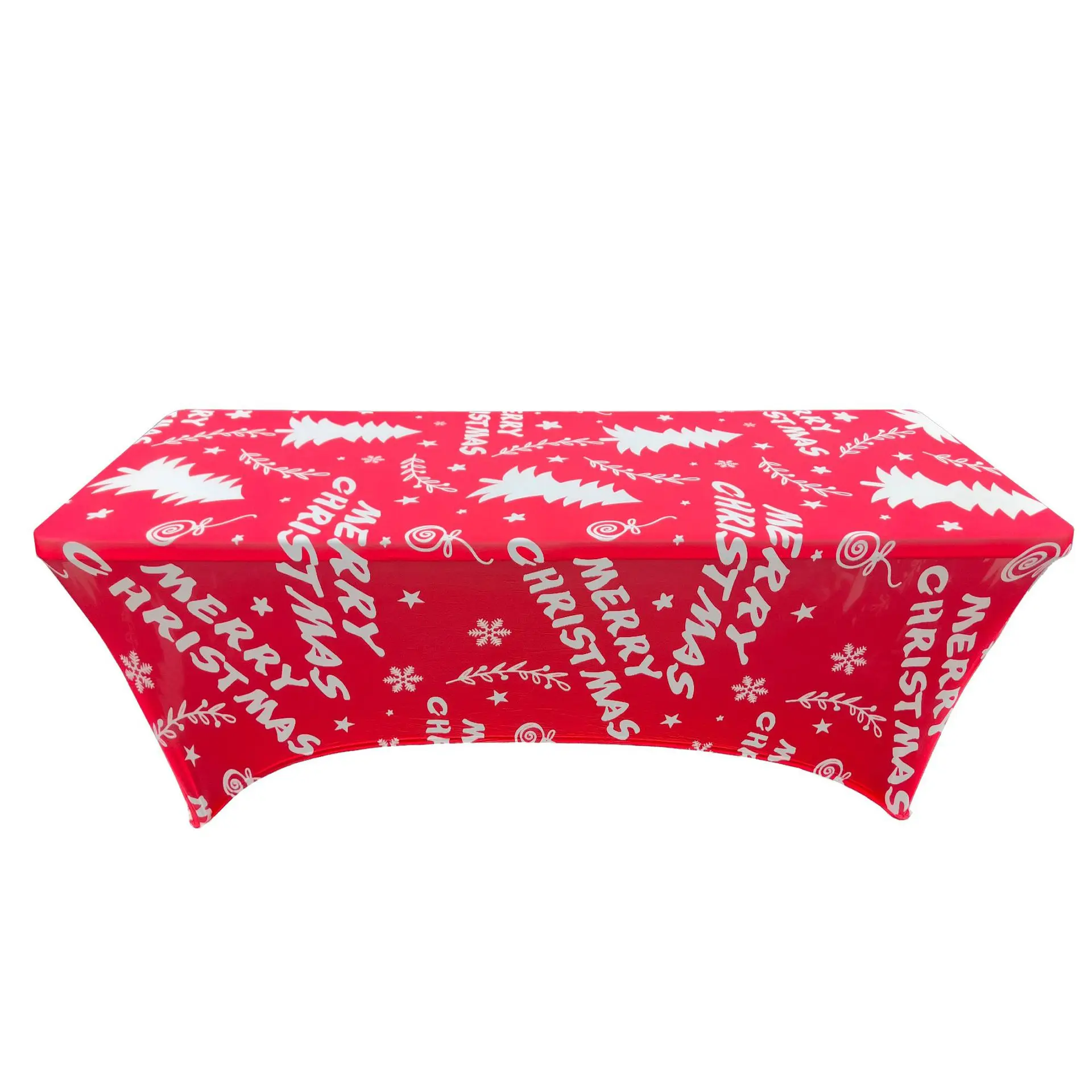 

Christmas Snowflakes Tablecloth spandex Christmas Snowflakes Table Cover Winter Party Tablecloth Rectangle