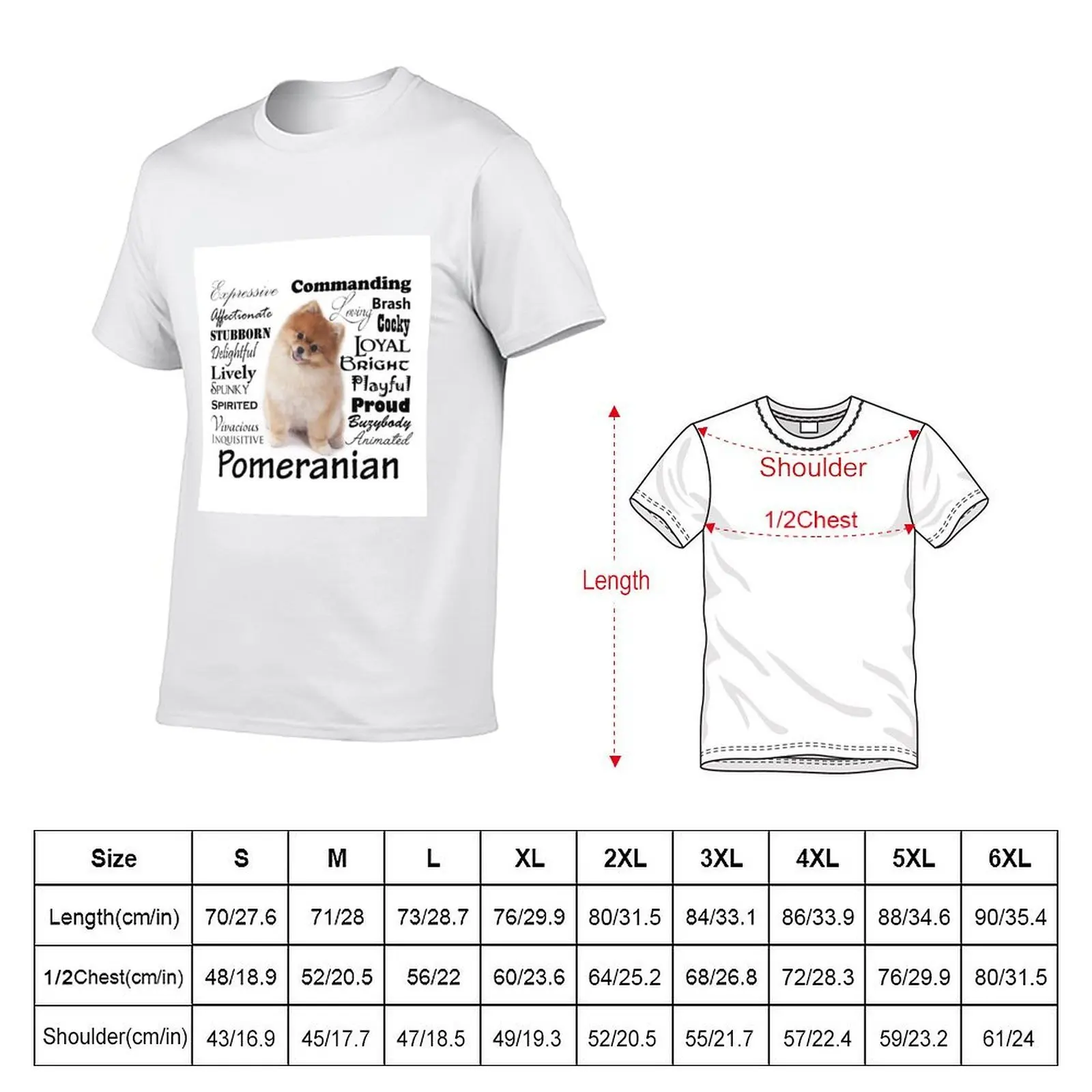 Pomeranian Traits and Personality T-Shirt anime shirt vintage fitted t shirts for men