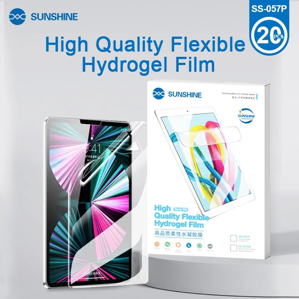 Sunshine HD Anti-peep Matte Hydrogel Film SS-057 Series For SS-890C Film Cutting Machine Front Screen Protectors With Cut Times