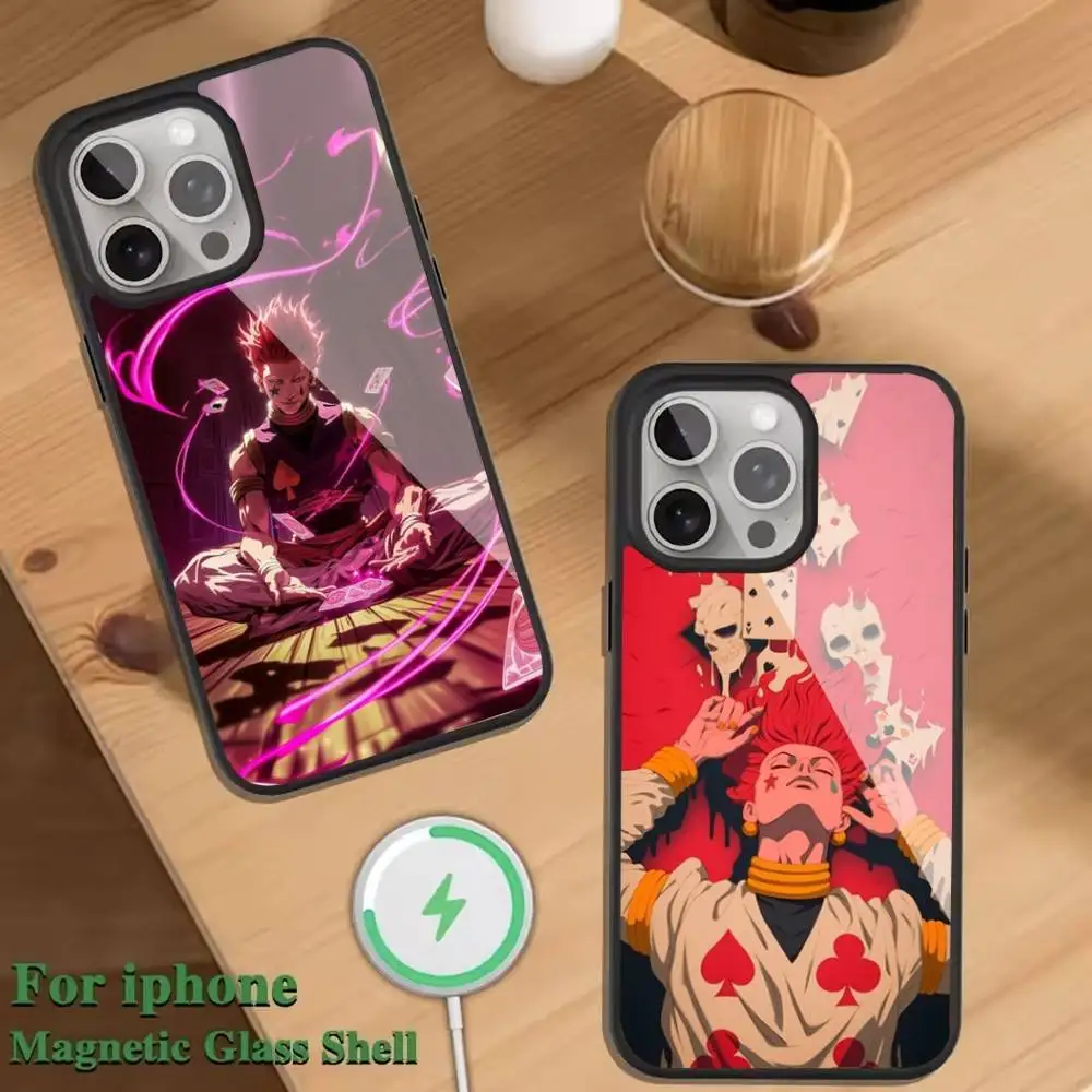 

Anime H-Hisoka M-Morow Phone Case For Magnetic Wireless Charge Cover For iphone 16 15 14 13 12 11 Pro Max Plus Coque