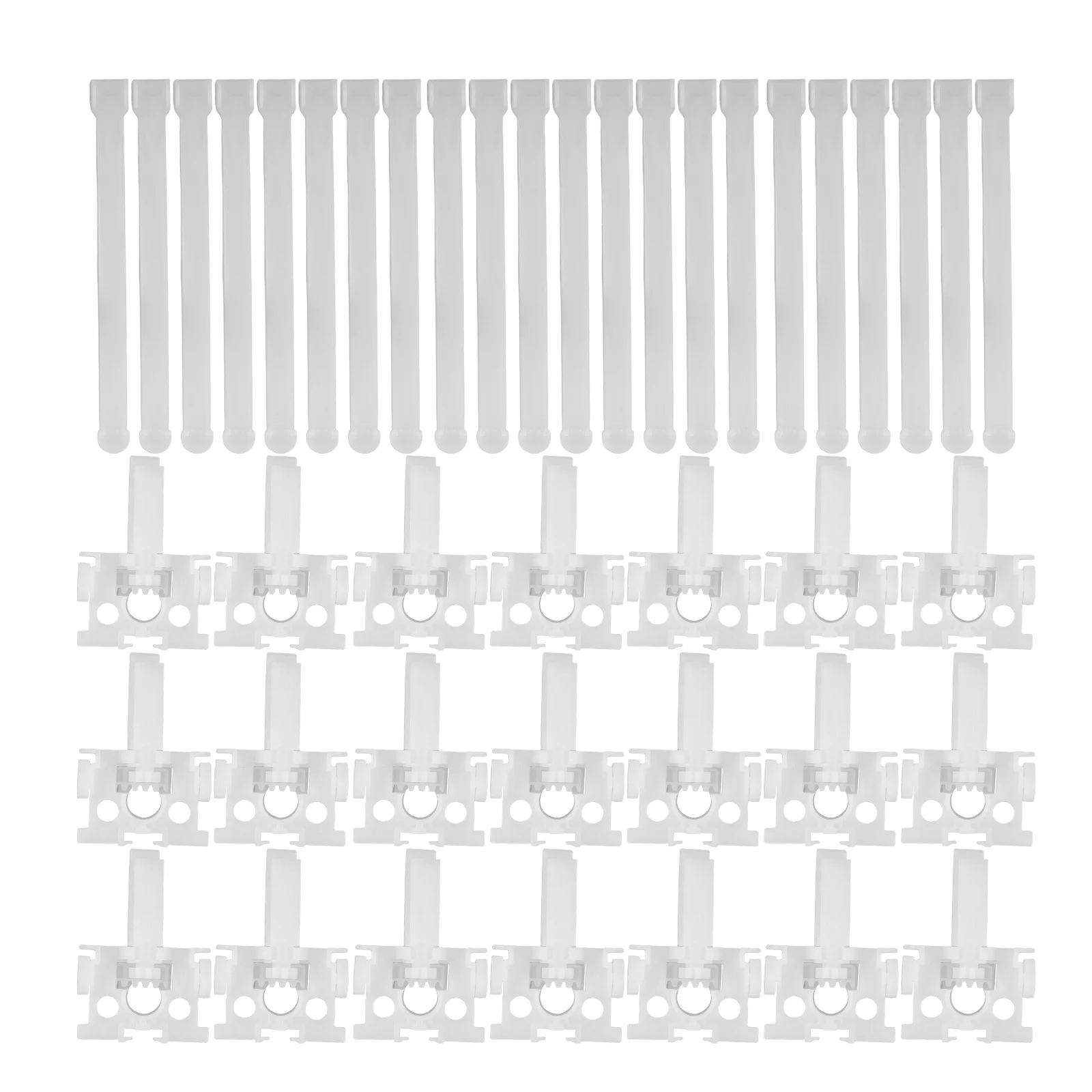 

36Sets Window Pulley Vertical Blind Repair Kit Sturdy Carrier Replacement Tabs for Curtain Blinds Silent Track Rail Repair