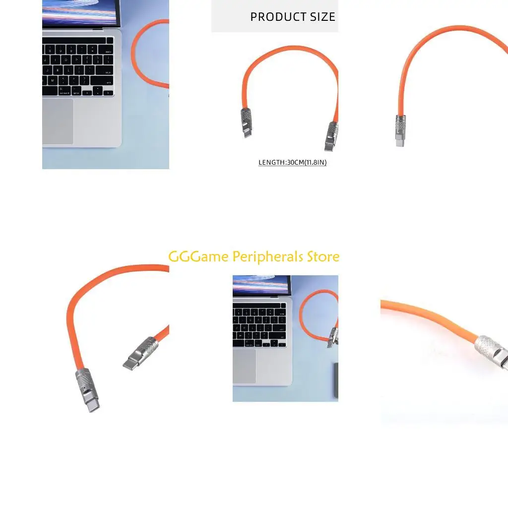 

U55B 11.8inch USB C Charging Cable Data Cord for Efficient Charging and Data Transfer