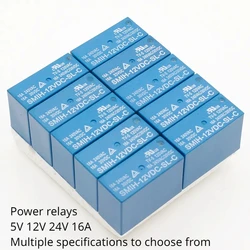 10PCS/lot Power relays SMIH-05VDC-SL-C SMIH-12VDC-SL-C SMIH-24VDC-SL-C 5V 12V 24V 16A 8PIN A set of conversions