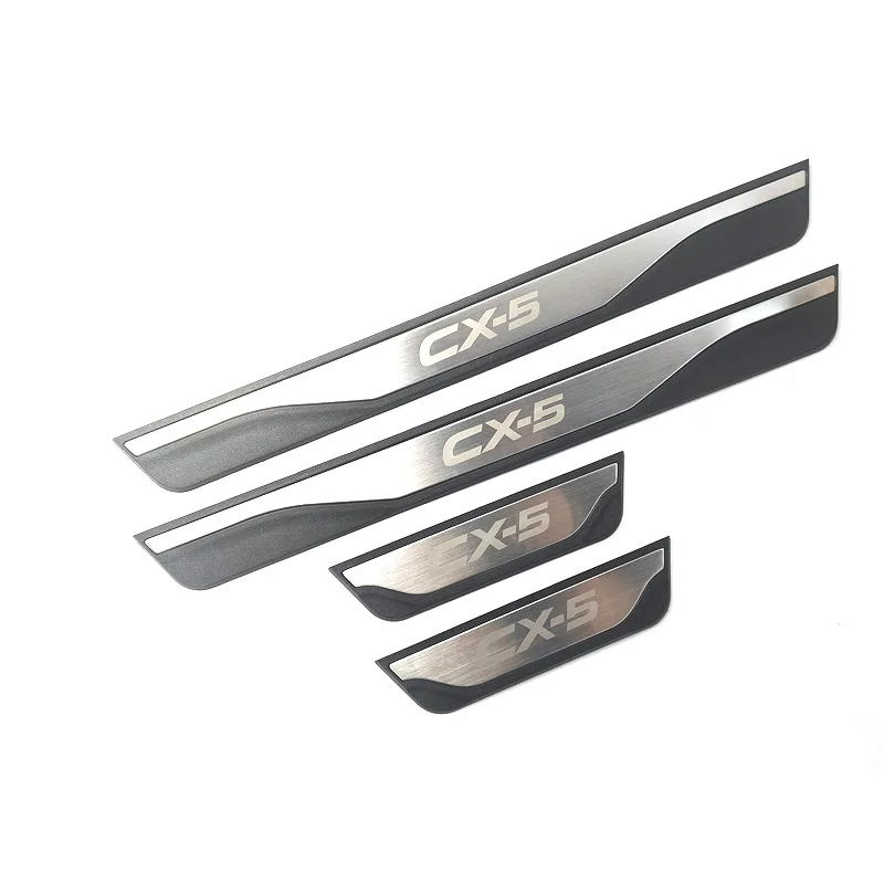 4Pcs/Lot ABS Stainless Steel For 2012-2016 Mazda CX-5 CX5 CX 5 Door Sill Pedal Welcome Scuff Plate Decoration Cover