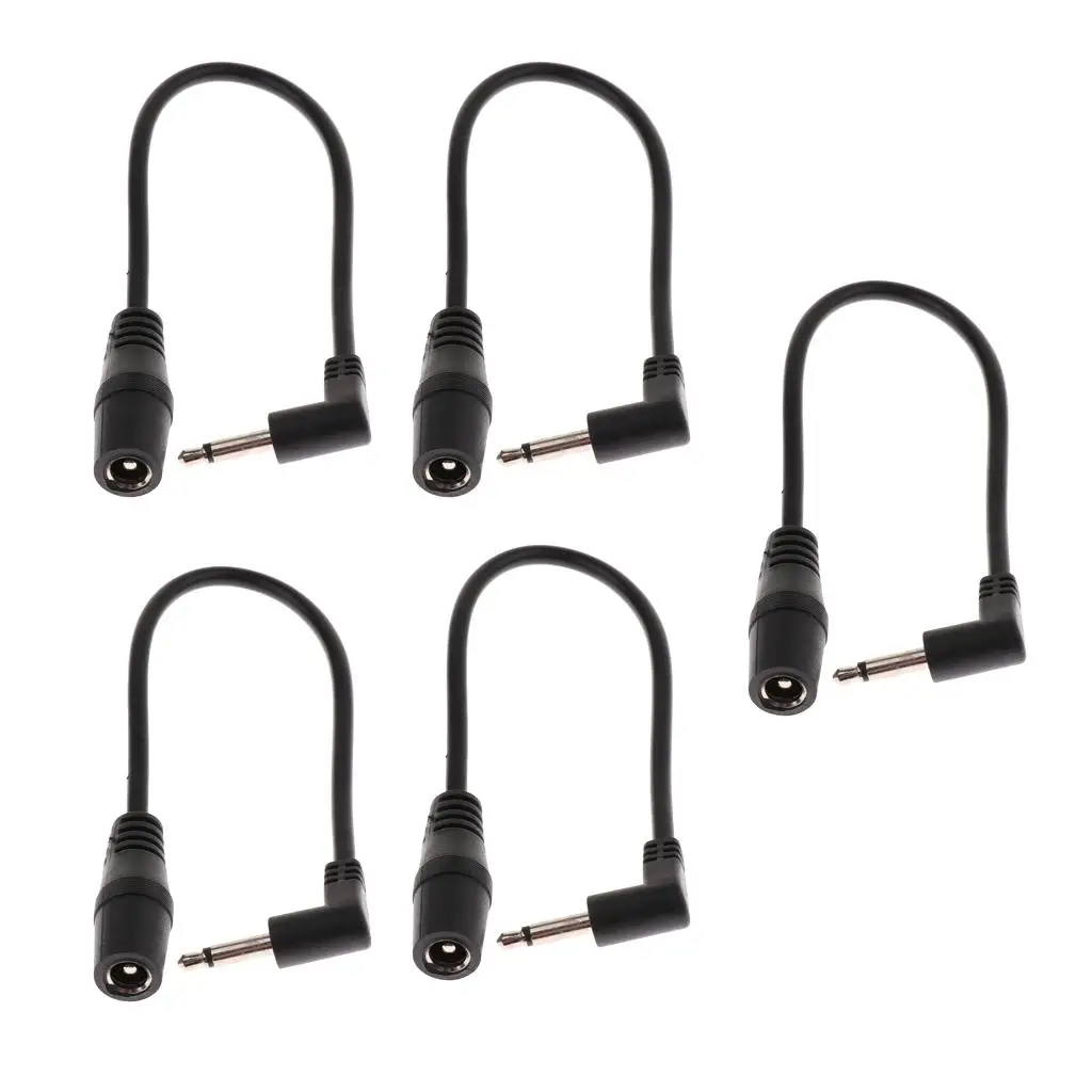 5.5mm to 3.5mm Lead Conversion Cable Plastic Effects Cable Power Supply for Multi-effects Pedal Guitar