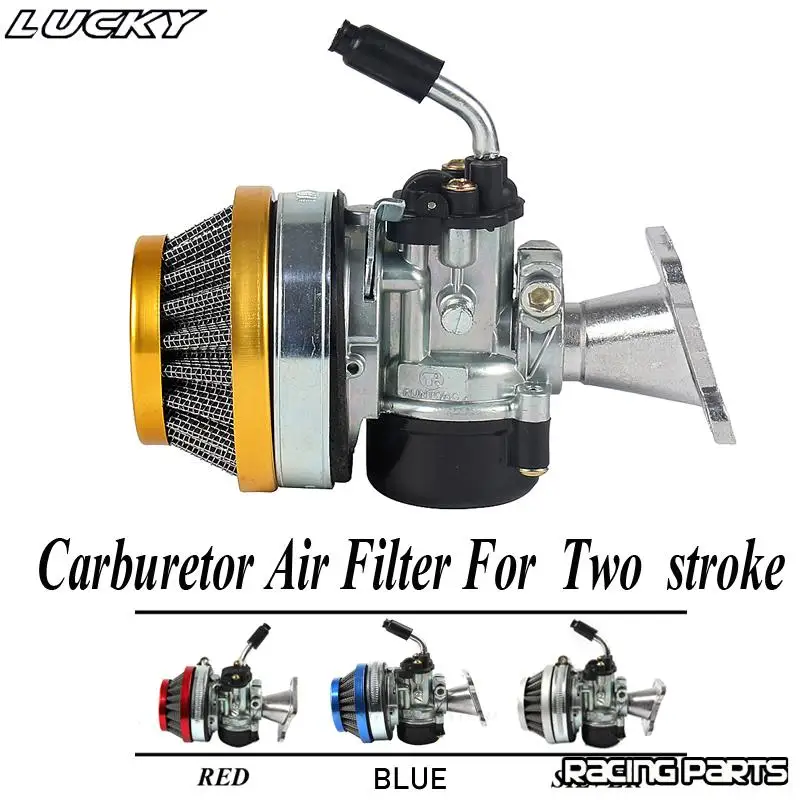 Motorcycle 37 49 50 80 cc 2 Stroke Water cooled Carb Carburetor With Intake pipe Air Filter For Mini Moto Dirt Pocket Bike ATV