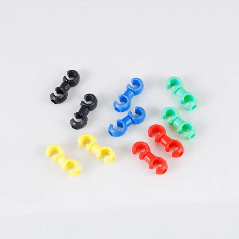 【OD】10Pcs/Set S Buckle Bike Brake Derailleur Shift Clips Buckle Cable Line Tube Rotatable Brake Line Clip Ring Clasp